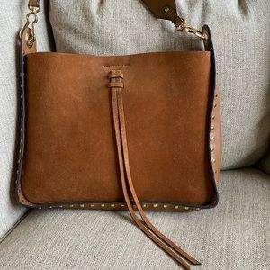 Vince Camuto crossbody suede purse with tassel